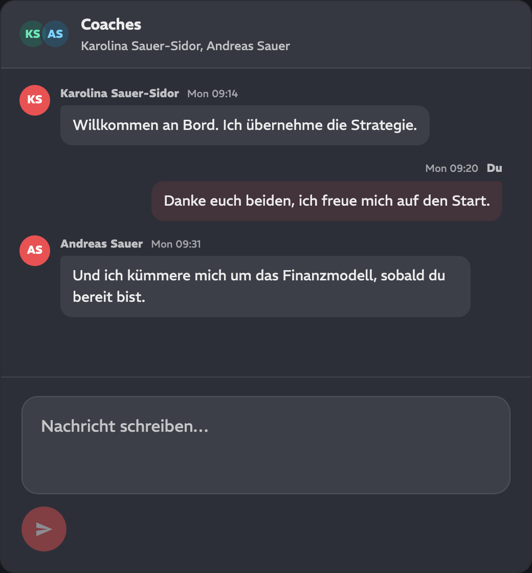 Ein gemeinsamer Verlauf mit den Menschen, die Dein Unternehmen kennen.
