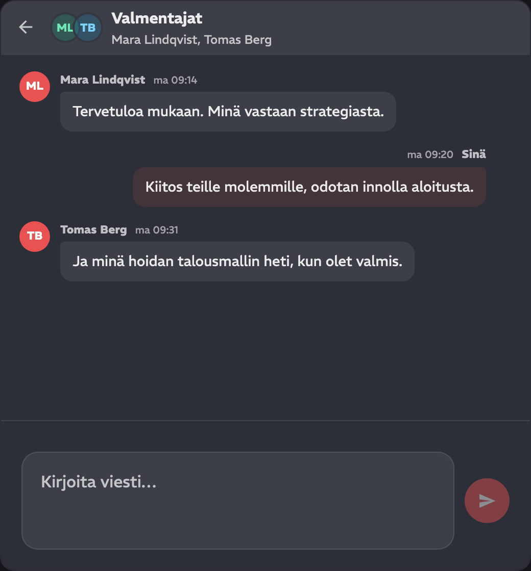 Yksi yhteinen kanava niiden kanssa, jotka tuntevat yrityksesi.